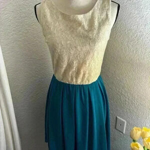 Francescas Collections  Lace Blue Dress